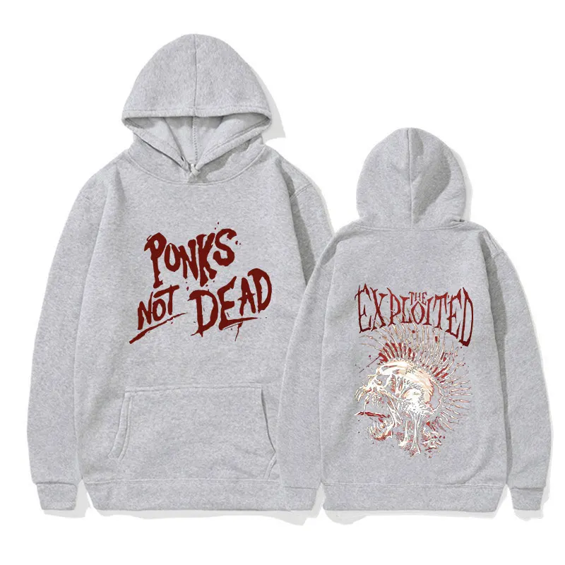 Rock Band The Exploited Hoodie Men Women Long Sleeve Casual Pullove Sweatshirt Fashion Hip Hop Oversized Hoodies Punk Streetwear