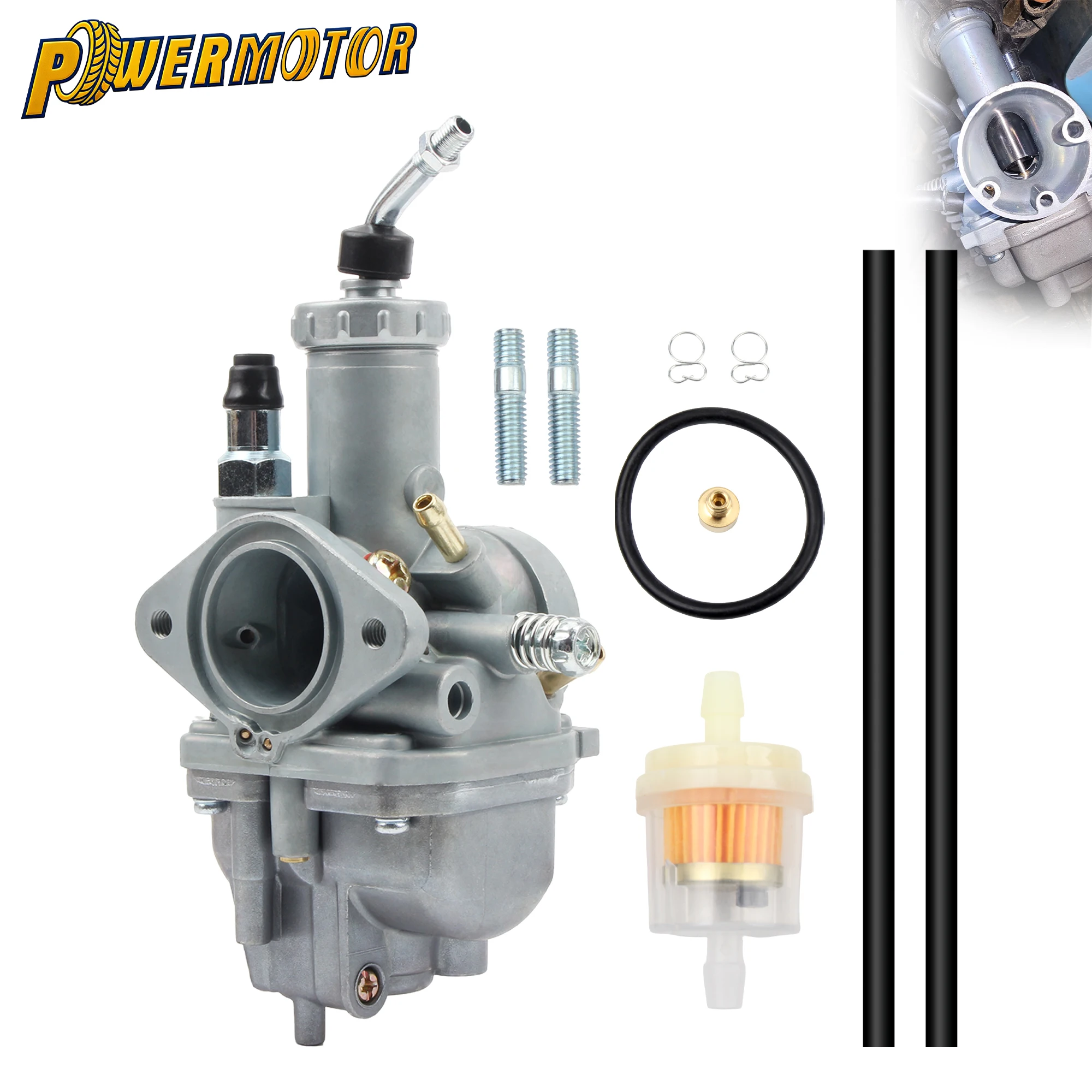 

For Yamaha YFM250 1989-1991 Motorcycle Carburetor Moto 4 YFM200 1985-1989 YFM225 1986-1988 Tri 200 225 125 Dirt Bike Carburetor