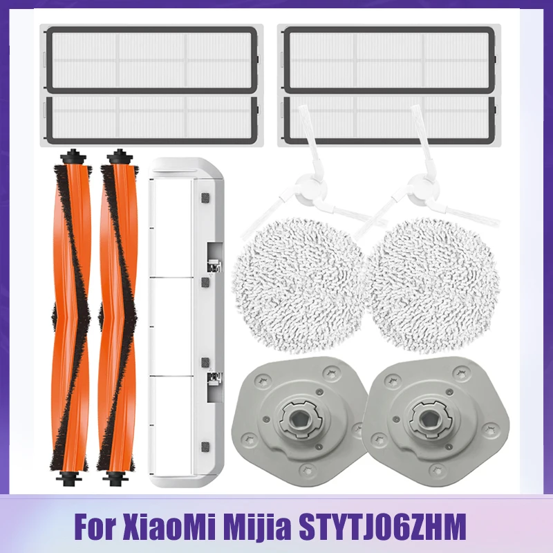 Hepa Filter Main Brush Cover Mop Pads Stent Parts For XiaoMi Mijia Self-Cleaning Robot Vacuum Mop Pro STYTJ06ZHM Vacuum Cleaner