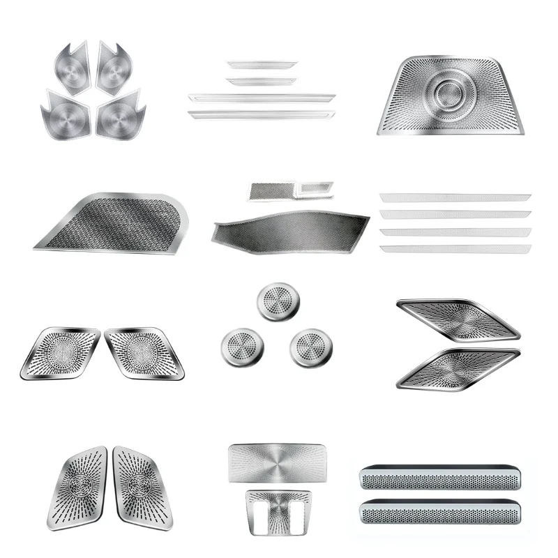 Car Dashboard Air Vent Cover Door Speaker Grill  Stainless Steel Interior Tweeter Cover For Honda CRV CR‑V Breeze 2023‑2026