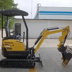 Mini Excavator Free Shipping Mini Hydraulic Excavator 1.5 ton Chinese Micro Digger minibagger Kubota Micro Bagger diesel digger