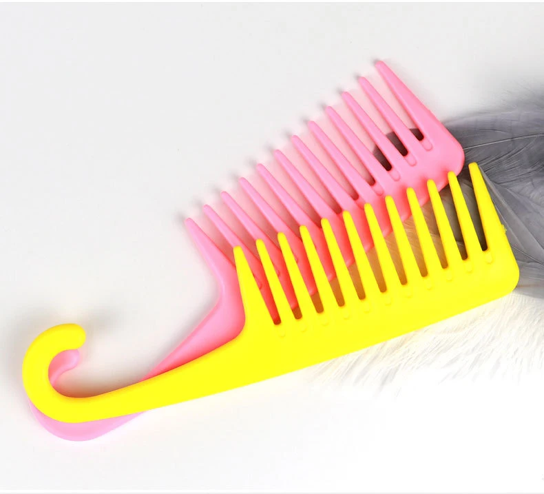 1 Stück Hitzebeständiger Großer Biegekamm Antistatischer Breiter Biegehakenkamm Speziell für Echthaar-Perücken Haarstyling-Werkzeug – Detail 3