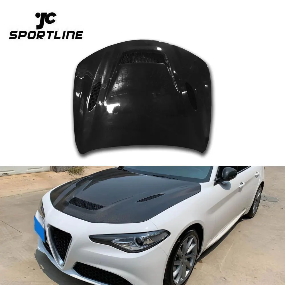 

Carbon Fiber Engine Bonnet Hood for Alfa Romeo Giulia 2017-2020
