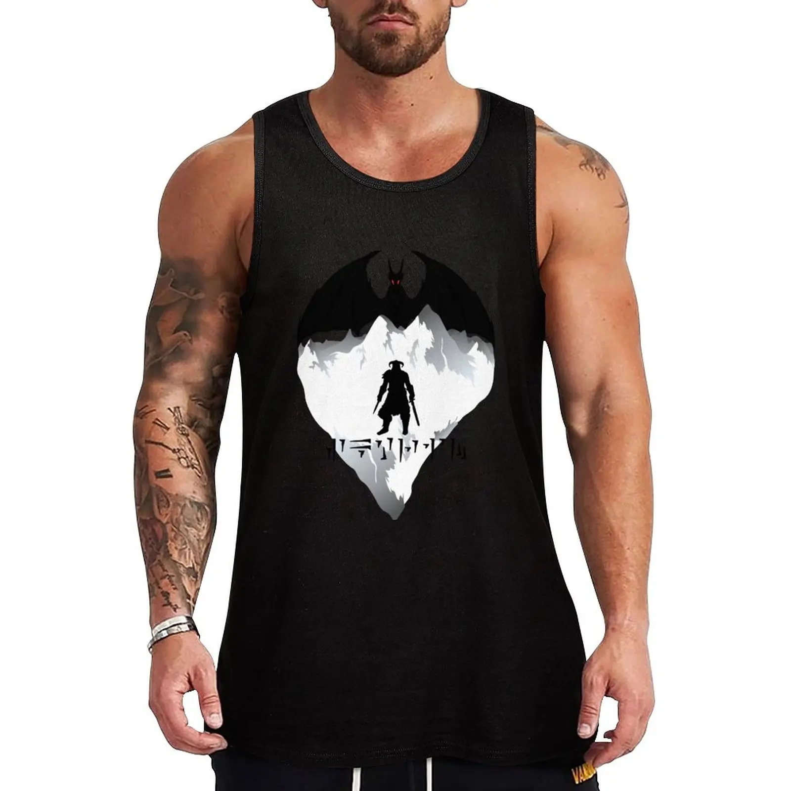 

Dovahkiin Tank Top Basic Cotton Blend Tank Top Casual Sleeveless Shirt
