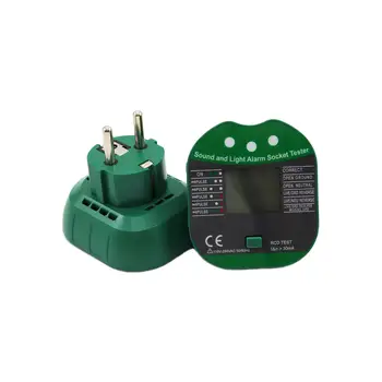 Cyfrowy wyświetlacz, brzęczący tester gniazd, napięcie, test RCD, inteligentny detektor, polaryzacja linii uziemienia, sprawdzenie fazy, wtyczka EU US UK MS5902 8 best sales ms5902 - №2