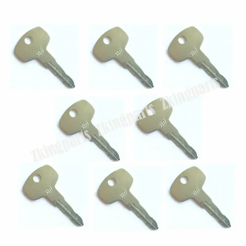 8pcs Construction Heavy Equipment Ignition key KEY00-000X7 Fit Nissan Forklift