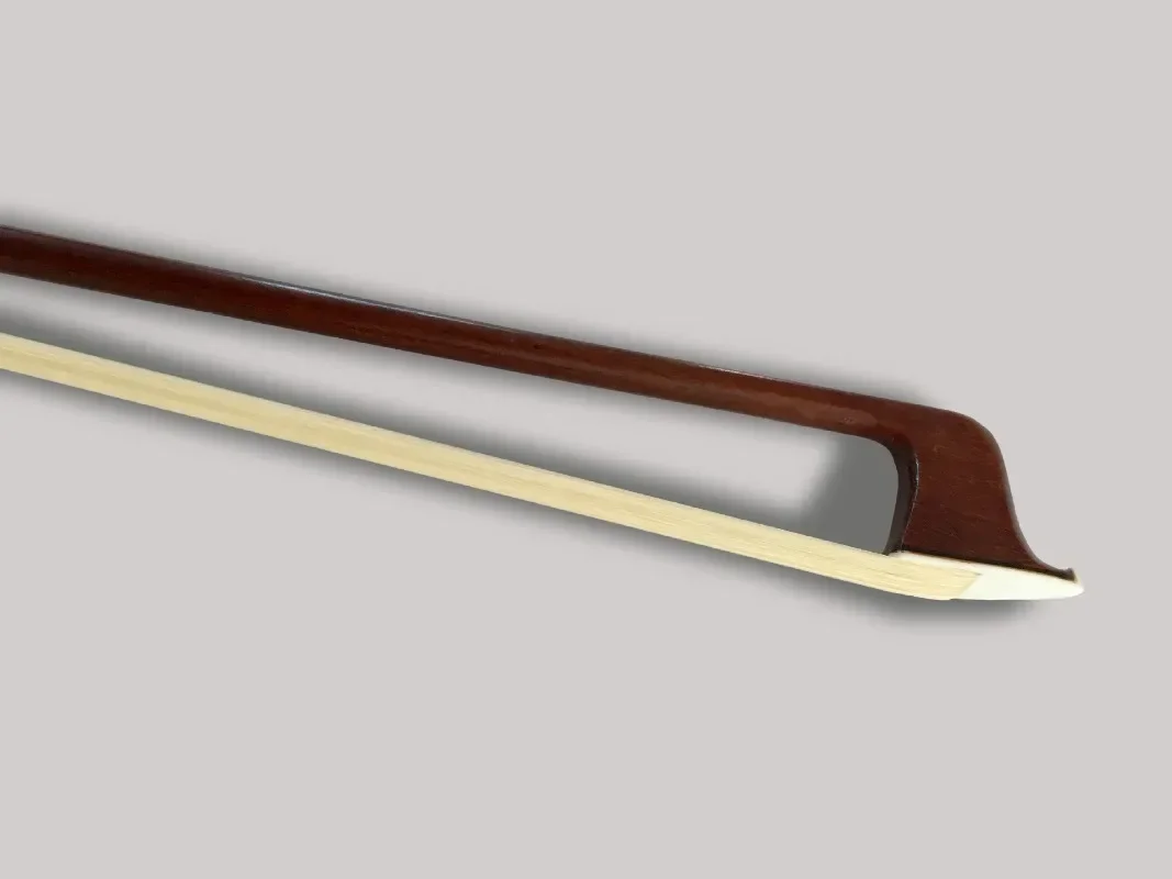 Arco de violín de grado, biblioteca de cola de ébano, madera brasileña tiene buena elasticidad, arco de violín de cola de caballo natural