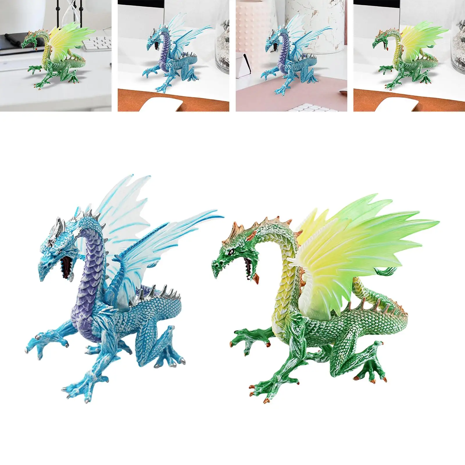 Dragon Action Figure, ของเล่นมังกร, รูปของเล่นทาสีมือสมจริง,