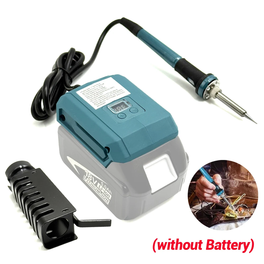 For Makita 18V 20V Battery 60W Electric Soldering Iron Wireless Welding Power Tool 300-500℃ Temperature Adjustable Fast Heating