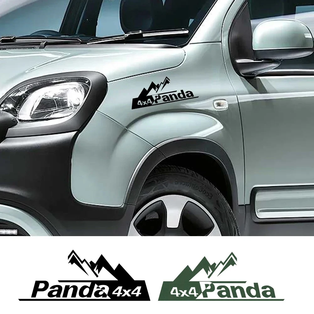 Pegatinas para coche Fiat Panda MK3 1 2 3 4x4 169 141 312 319 750, accesorios para coche, decoración de película de vinilo con estilo Lightning