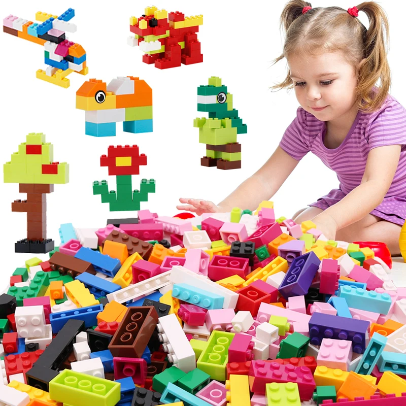 1000 Pieces Boys Girls DIY Creative Building Blocks Sets City Classic Bricks Assembly Brinquedos Educational Toys for Children