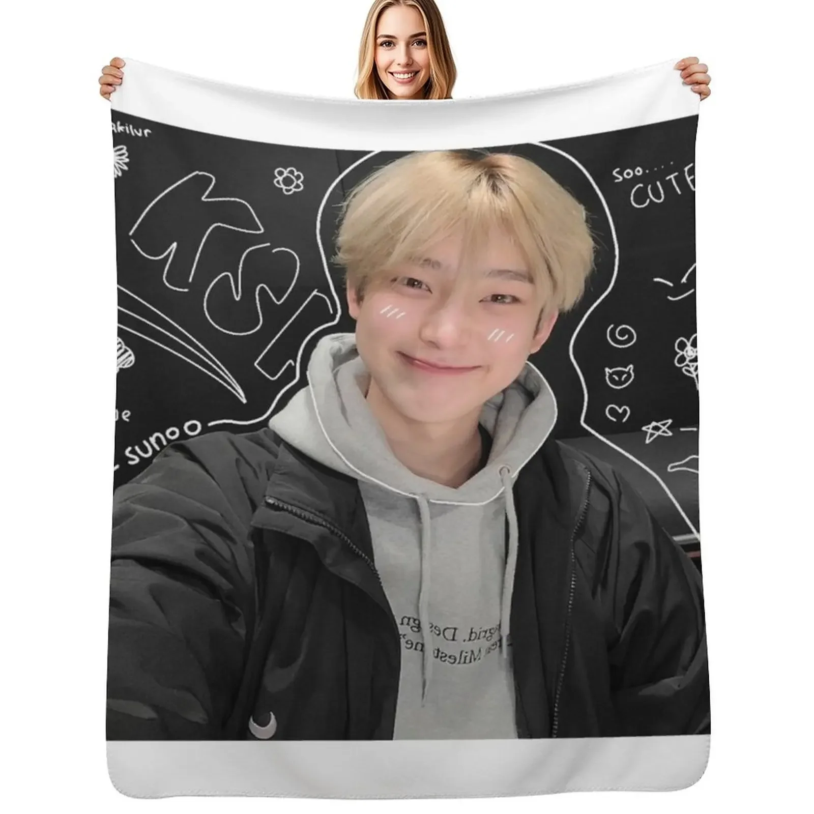 

sunoo Throw Blanket Shaggy christmas gifts Luxury Blanket