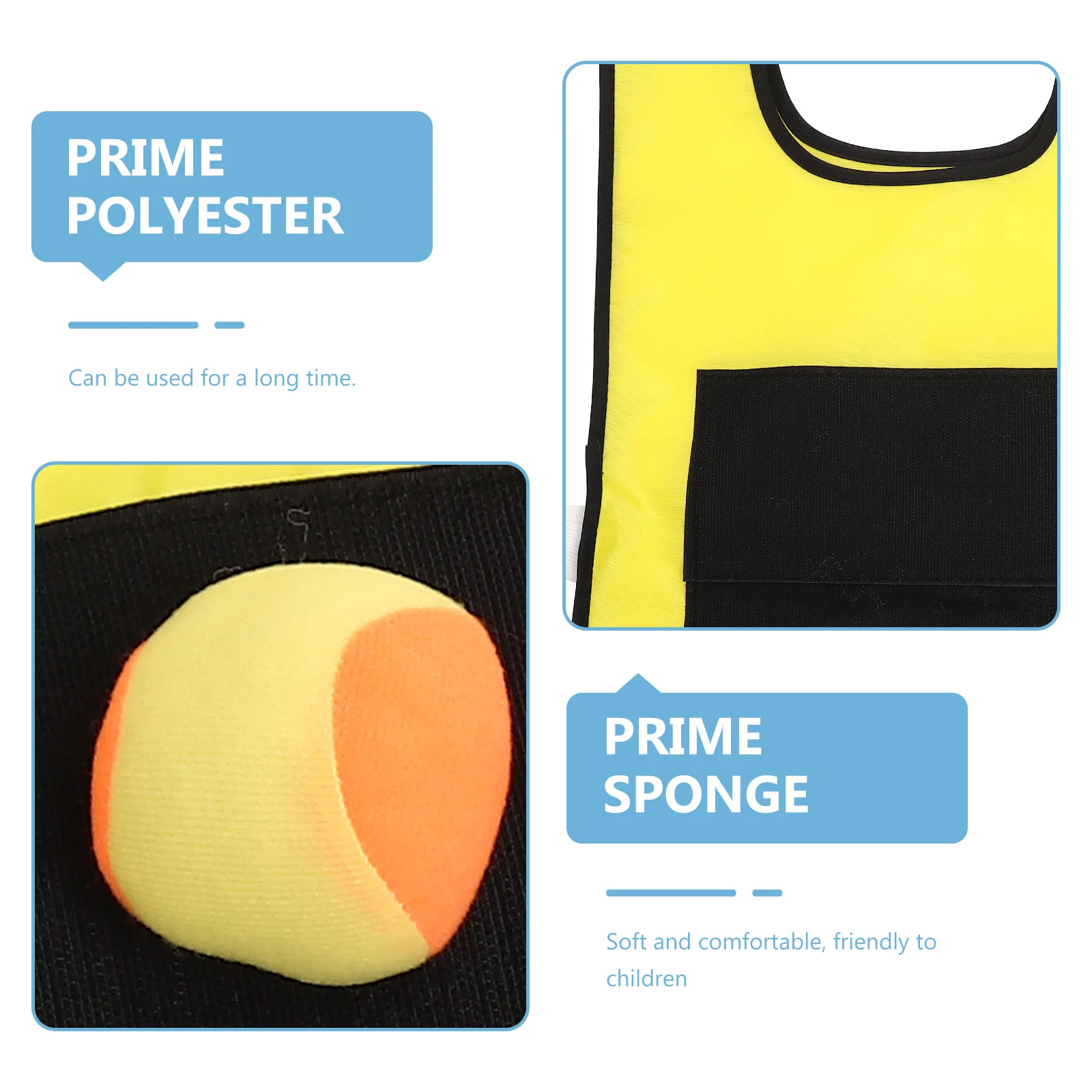 

Sticky Vest Sponge Yellow Kids Ball Labels Outdoor Suction Cup Throwing Game Team Pinnies Racket Catch Dodgeballs Moon