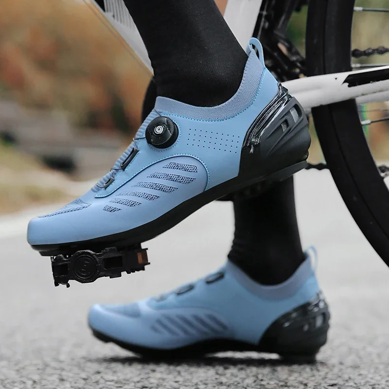 MTB Cycling Shoes Men Route Cleat Road Bike Shoes Speed Flat Sneaker Racing Women Bicycle Triathlon Mountain Spd Biking Footwear