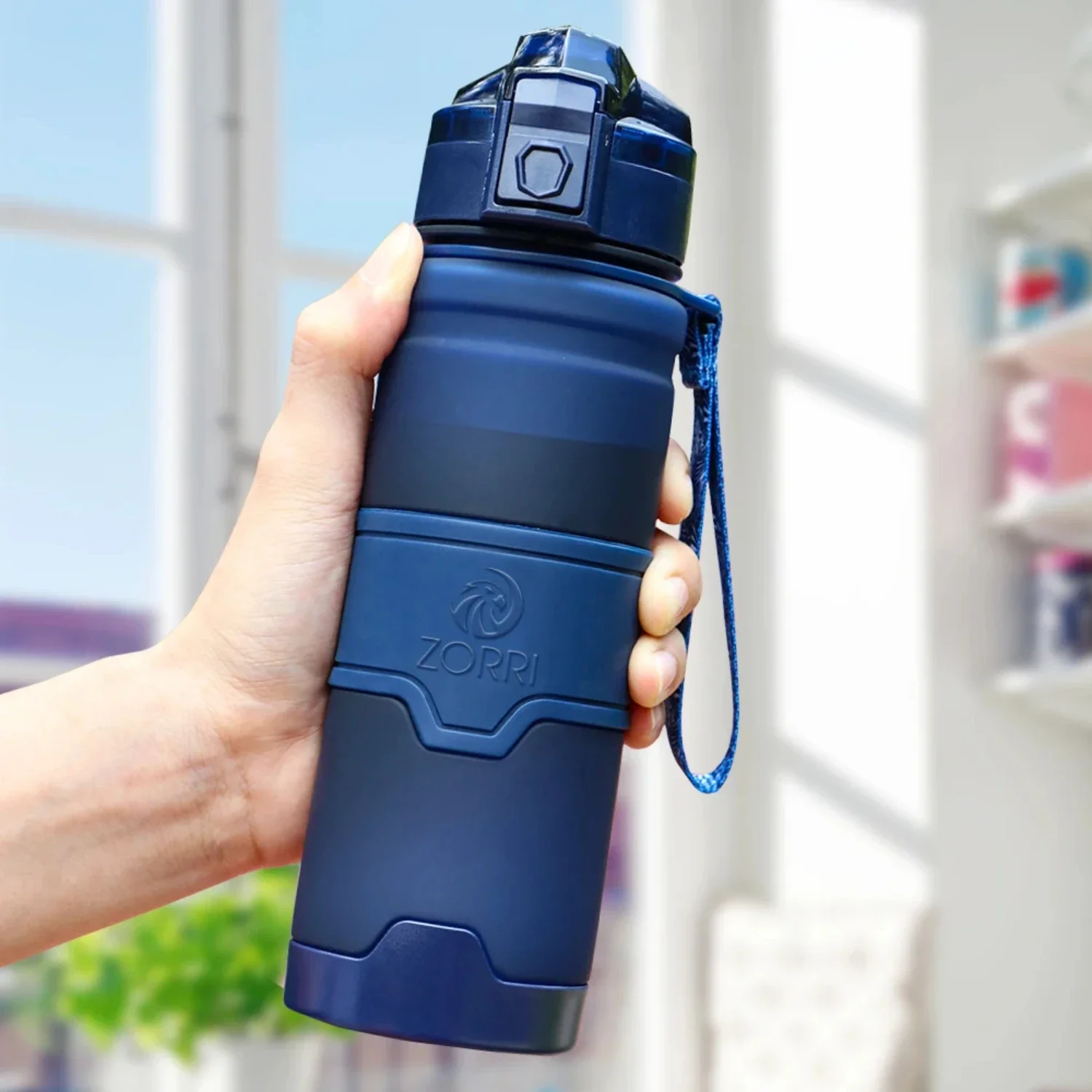 

nable and Trendy 400ml Sports Water Bottle - Fashionable BPA-Free Plastic Bottle for Hydrating On-The-Go - Stylish and Sleek Lea