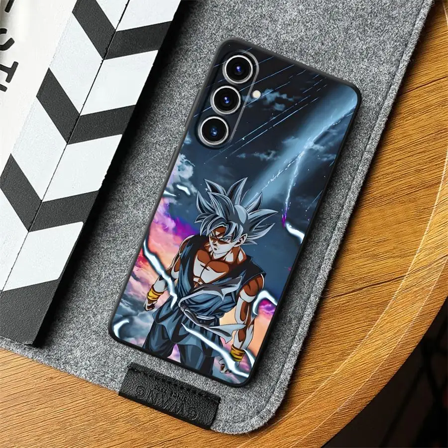 Dragon Ball Moda Goku Preto Macio Capa de Telefone para Samsung Galaxy A26 A72 A36 A23 A53 A25 A71 A51 A73 A35 A22 A52 A24 A55