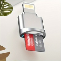 1pc Seamless iPhone/iPad Micro SD Card Reader - Plug-and-Play OTG Adapter, Instant Memory Expansion for iOS 13 - Compatible with