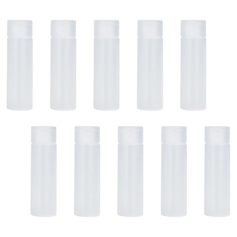 Contenedor dispensador transparente con tapa abatible, filtros para botellas de champú, color blanco o de viaje, 10 Uds.