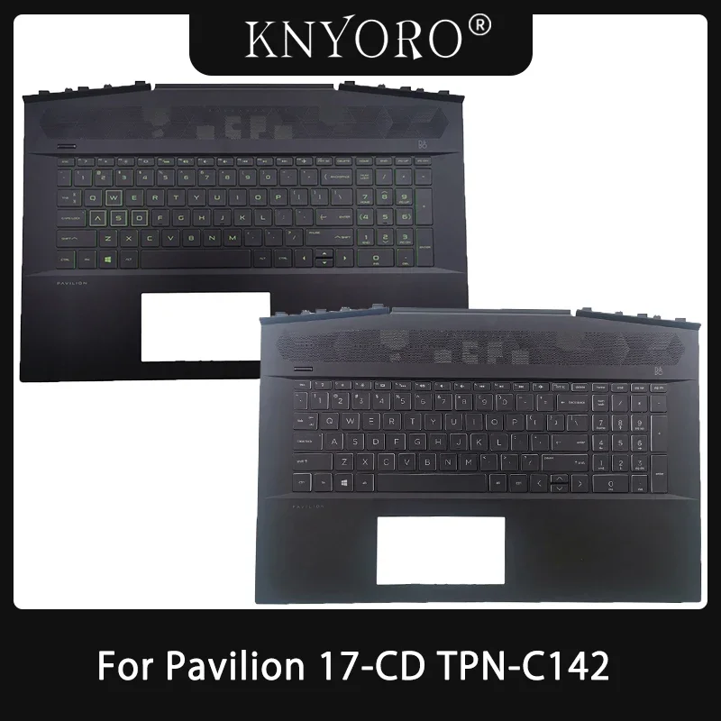 

New Keyboard For HP Pavilion 17-CD TPN-C142 Laptop Palmrest Top Cover Gamer Backlight Keyboard Replace AP2K9000300 AP2K9000310