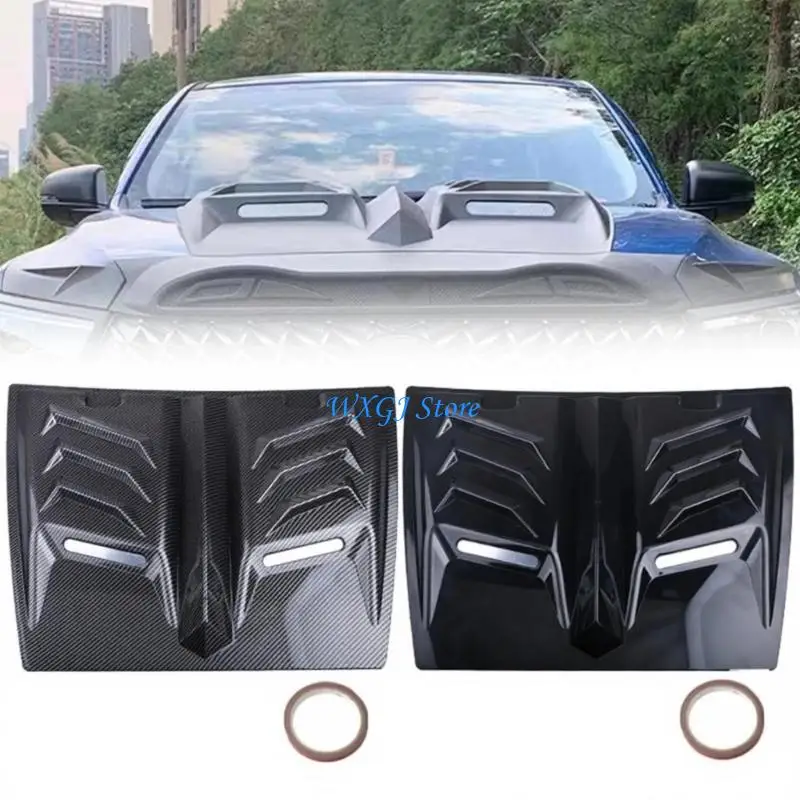 

37JE Center Side Hood Scoops Universal Car Air Hood Scoops Vents Decorative Cover Automotive Exterior Accessories