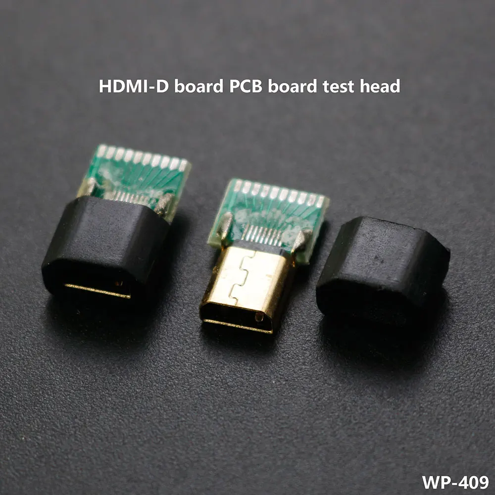 1pcs Gold Plated MICRO HDMI-Compatible Female Socket With PCB Board D TYPE MICRO HDMI Female Test Board