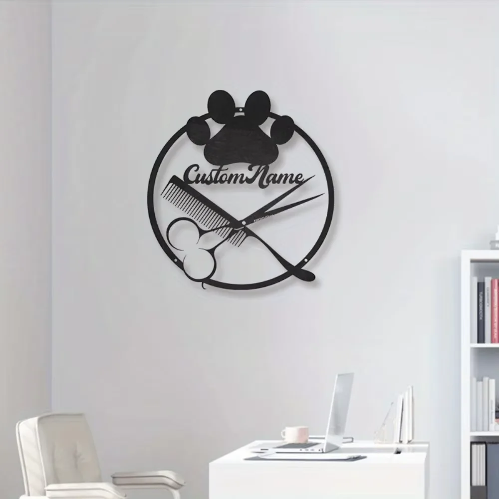 

Dog Grooming Wall Art Custom Durable & Eye Catching Name Personalized, Function & Style, Attractive Wall Sculpture for Owners