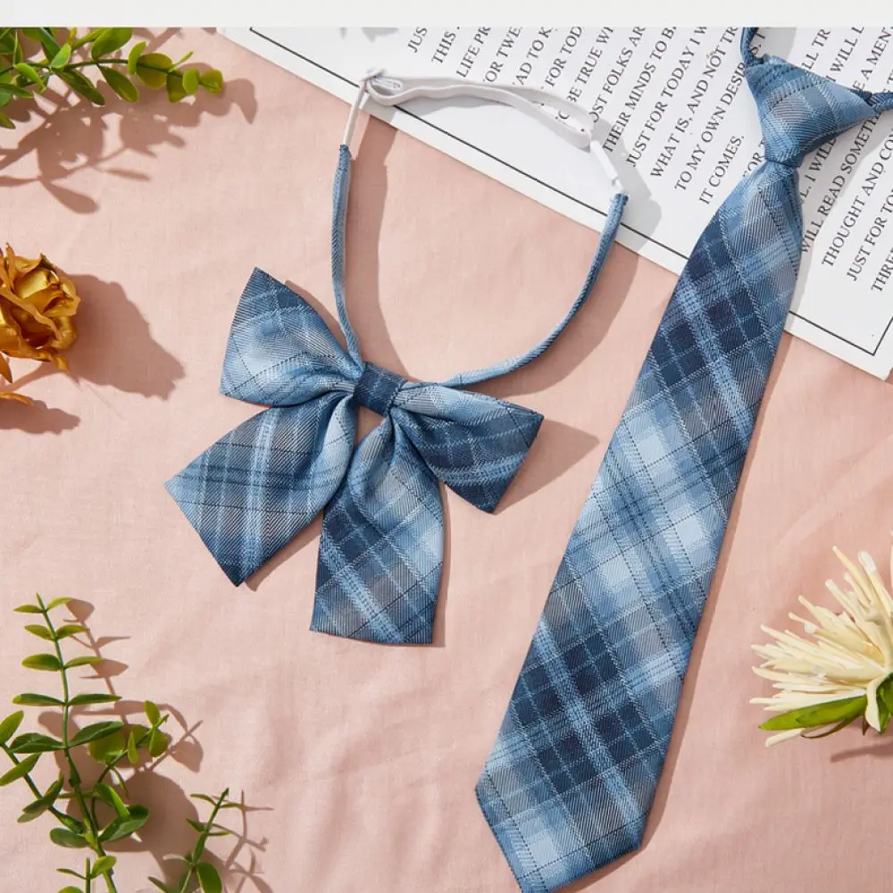 classic-plaid-jk-uniform-tie-cute-sailor-suit-necktie-for-women-kids-college-style-easy-wear-accessory-gift