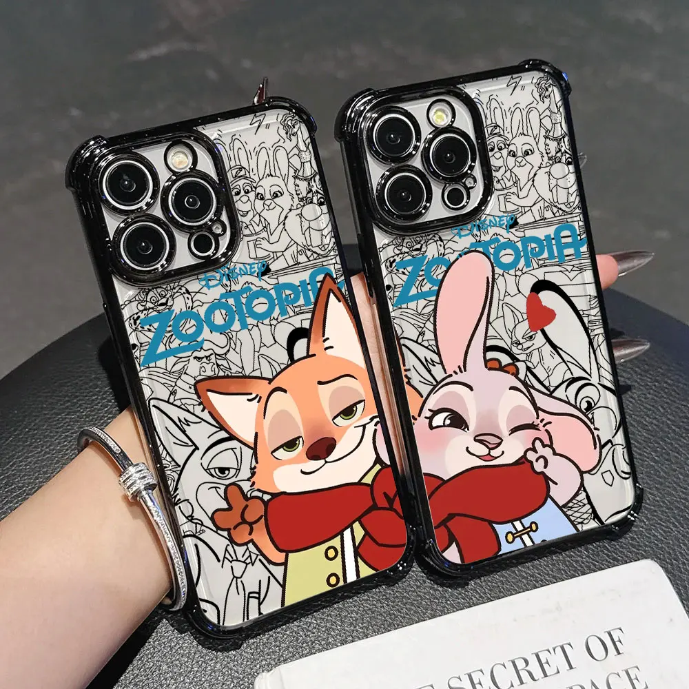 

Cartoon Nick Judy Zootopia Phone Case For Redmi Note 15Pro 14 13 12 11 10 A7 15 Pro Plus 5G Redmi 15A 15C 14C 13C 12C Soft Cover