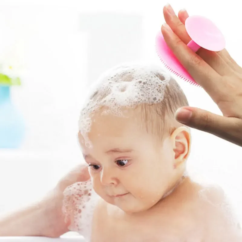 Siliconen Gezichtswasborstel Siliconen Mee-Kopborstel Baby Shampoo Badborstel Siliconen Baby Shampoo Borstel Massage Gezicht Wassen Borstel