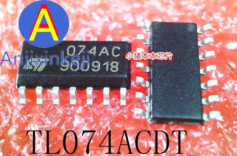 

10 шт. 100% оригинальный новый Шелковый экран TL074ACDT 074AC SOP-14