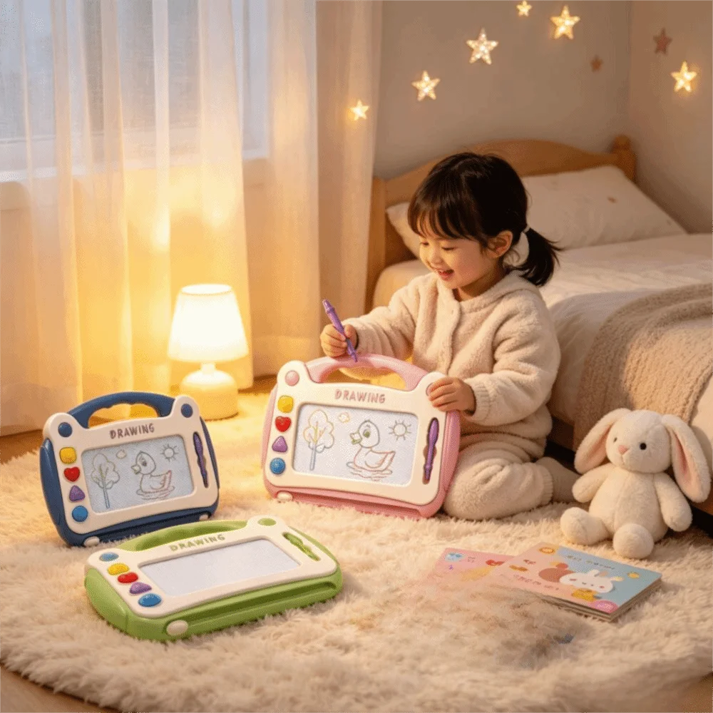 Magnetic Magnetic Drawing Board Colorful Puzzle Magnetic Writing Board Montessori Educational Drawing Board Children Gifts