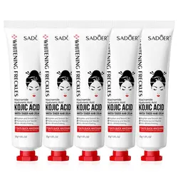 3/5pcs SADOER Kojic Acid Hand Cream Moisturizing Nourishing Brightening Hydrating Hand Creams Beauty Hands Skin Care Products