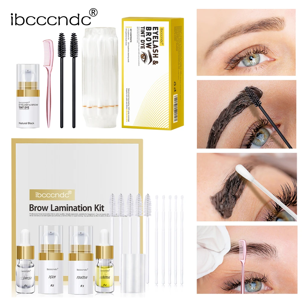 Upgrade Version Brow Lamination Kit and Brow Dye Tint Kit Lifting Eyebrow Dye Cream Long Lasting Perm Makeup Tools Dropshipping