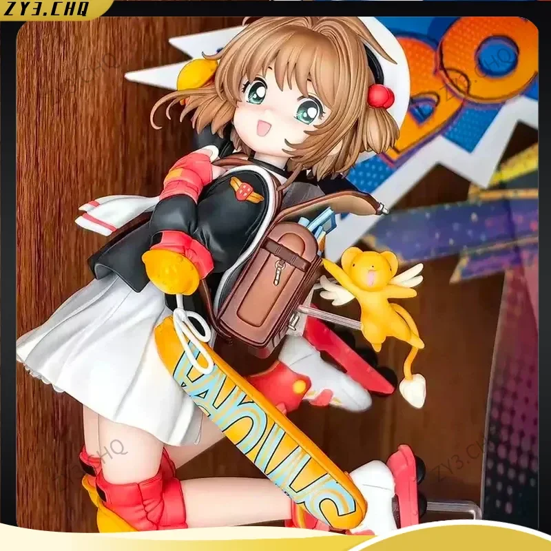 

New 1:1 20cm Cardcaptor Sakura Figure Anime Girl Pvc Statue With Kero Desktop Decoration Gift For Anime Fans Wholesale Collectib