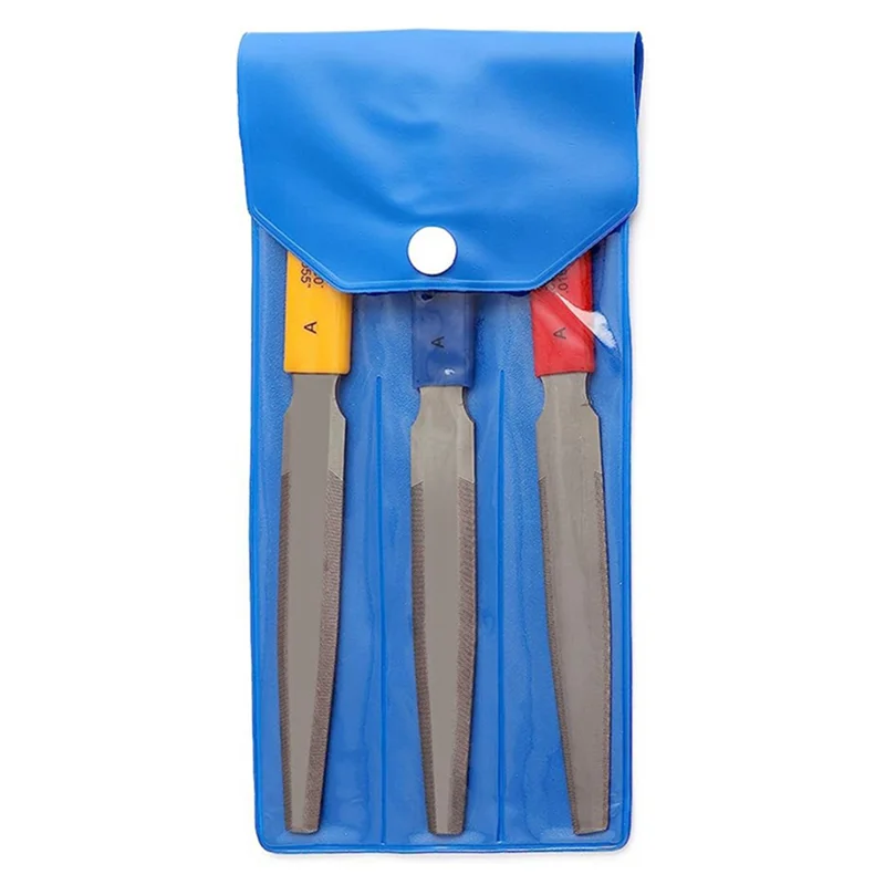 3 Pieces Conical Guitar Nut File Nut Slot File Set Double Edge Wire File Wooden Guitar Bass Wire Tool