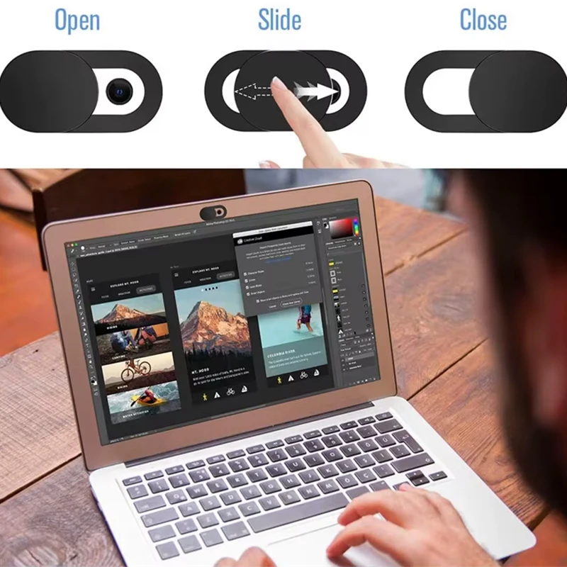 ฝาปิดเว็บแคม 3-20 ชิ้น แบบเลื่อนทำมือ ป้องกันการแฮ็ก ปกป้องความเป็นส่วนตัว สติ๊กเกอร์อเนกประสงค์ สำหรับเว็บ แล็ปท็อป ไอแพด