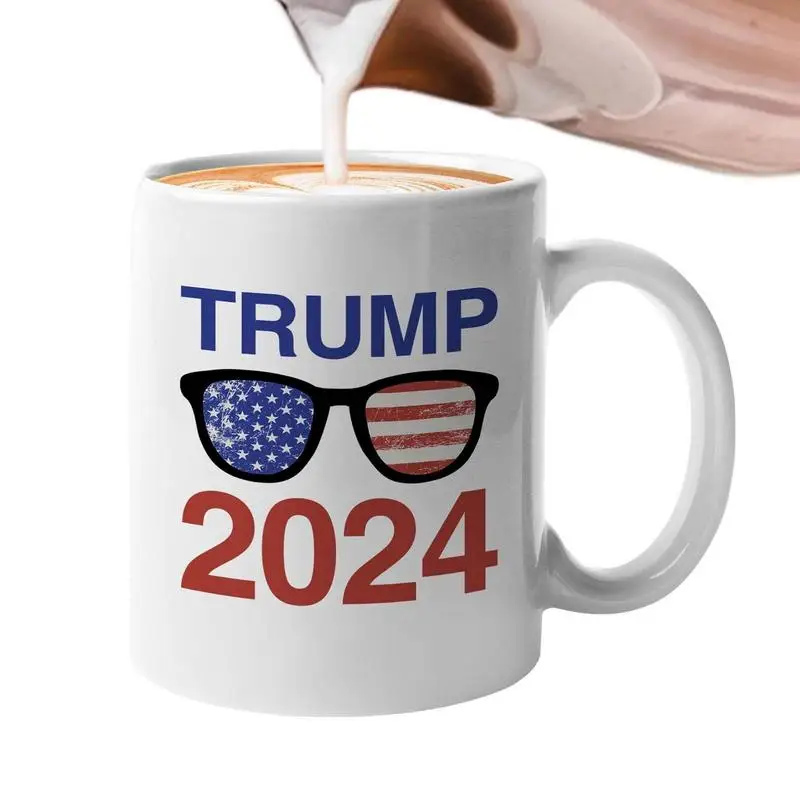 Trump Coffee Mugs I Voted For Trump Cups For 2024 Presidential Campaign Republican Conservative Coffee Mug Novelty Ceramic Cups