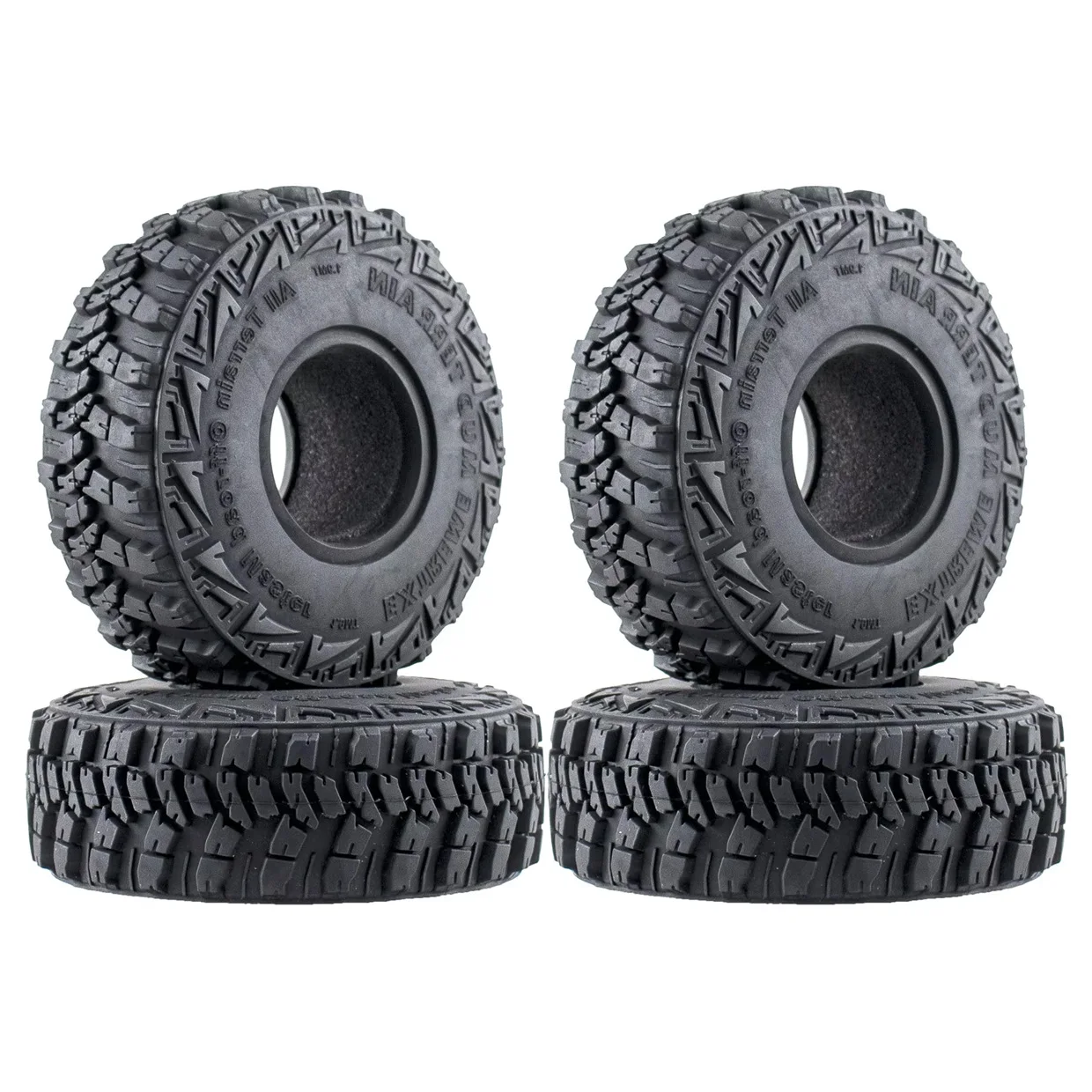 RC TRUCK 1.9 "Rock Crawler pneumatico in gomma 112-122mm Pneumatico per 1/10 Off Road ASSIALE SCX10 II III CAPRA TRAXXAS TRX-4 RGT MST RC4WD D90