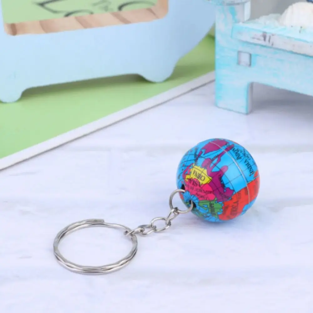 Earth Key Chain Newest Globe Keychains Mini Handmade Earth World Key Pendant Planet Earth Geography Planet Keyring Women