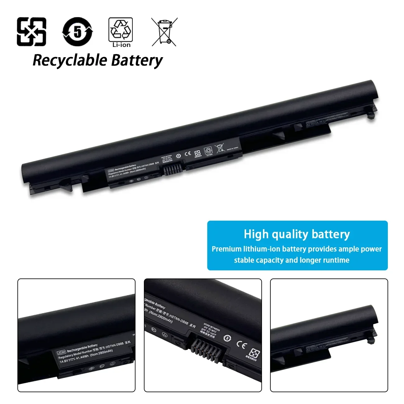 JC04 JC03 Laptop Battery for HP 15-BS 15-BW 17-BS TPN-W129 HSTNN-PB6Y 919681-831 HSTNN-DB8A HSTNN-HB7X TPN-C130 919701-850