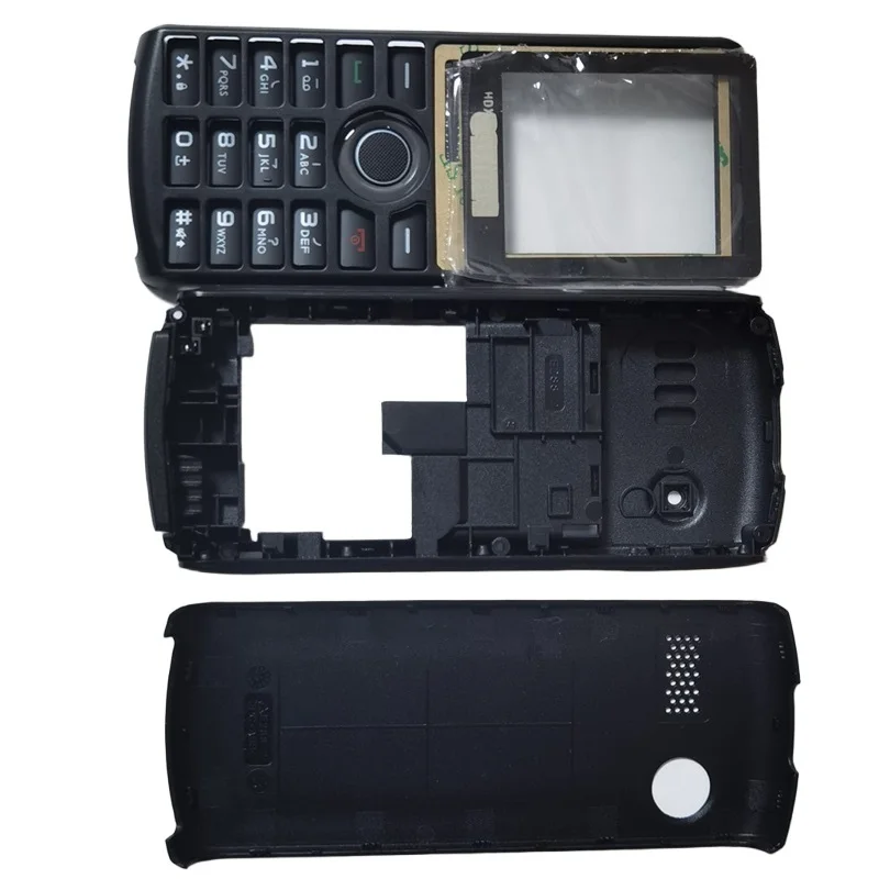 All Housing para Philips E218, Tapa de batería y carcasa frontal/centro para Xenium CTE218, con número de seguimiento