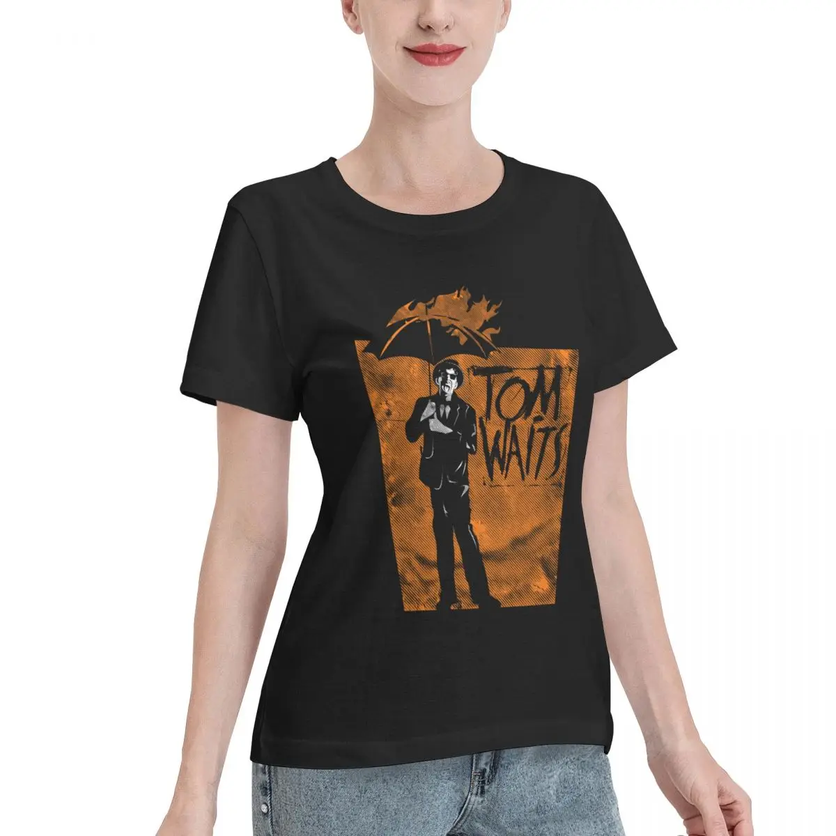 Discount Tom Waits Premium Women's T-shirt Luxury Home Casual Tee