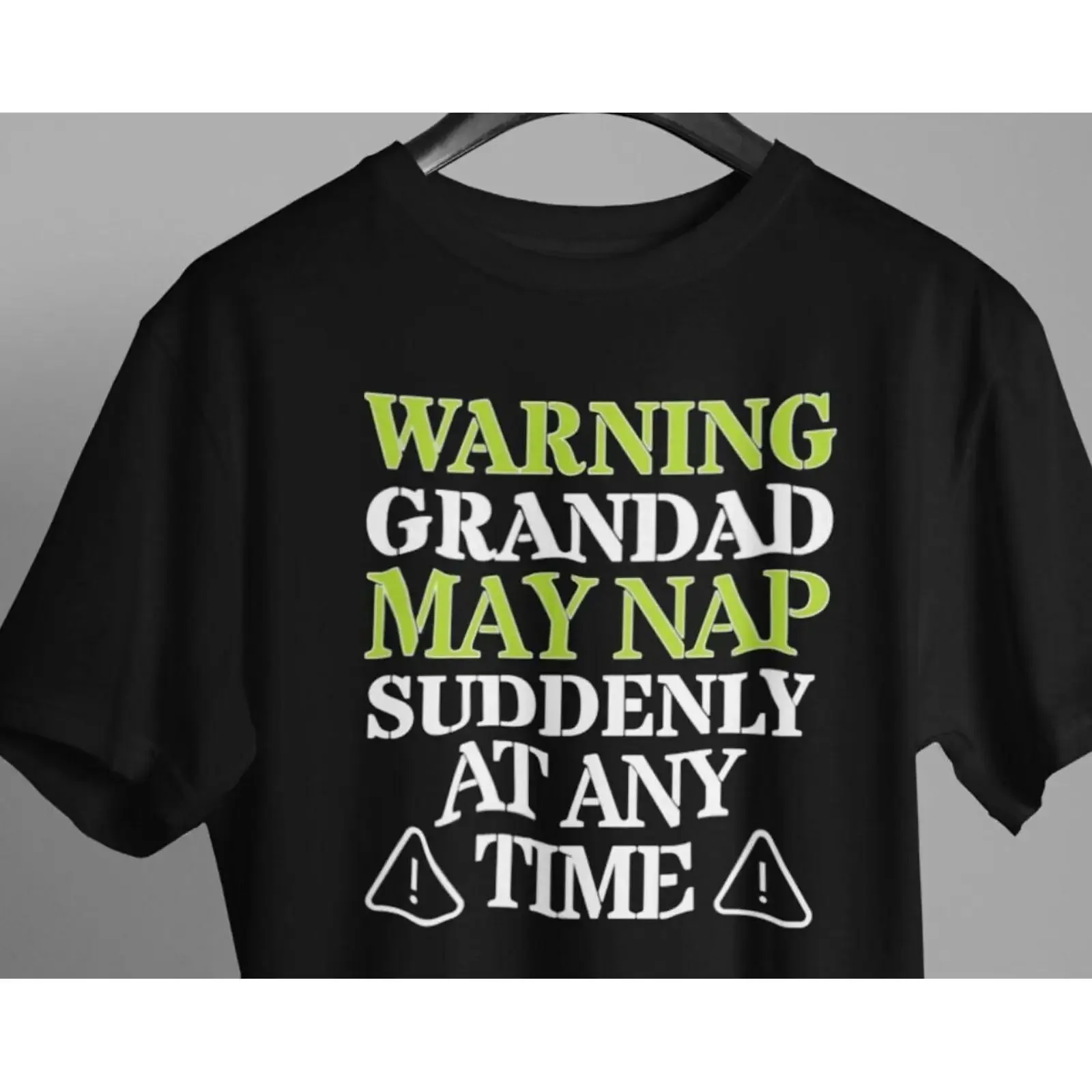 Funny Grandad T Shirt May Nap Suddenly Customizable Grandfather  vintage Washed Casual Breathable graphic Stylish Versatile