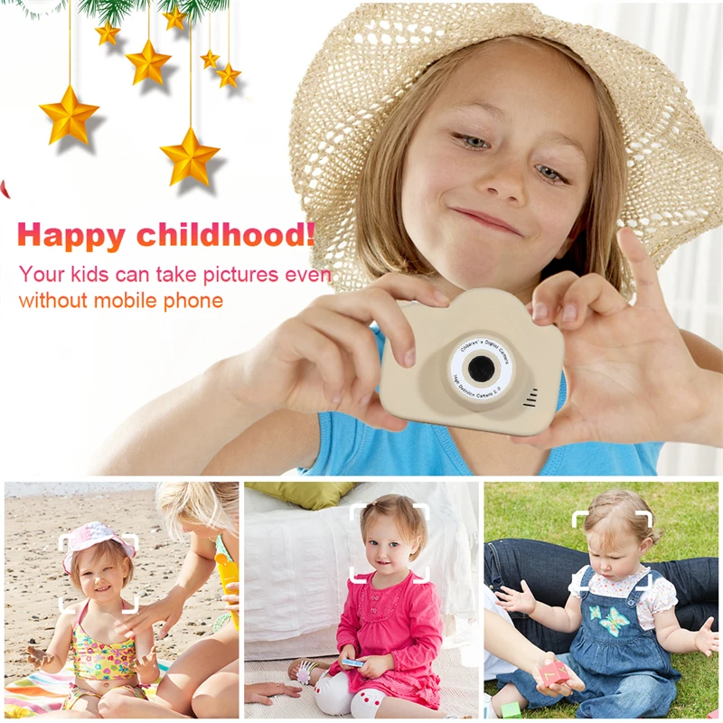 Kids Camera Digital Dual Camera HD 1080P Video Camera Toys Mini Cam Color Display Children Birthday Gift Kids Toys For Kids