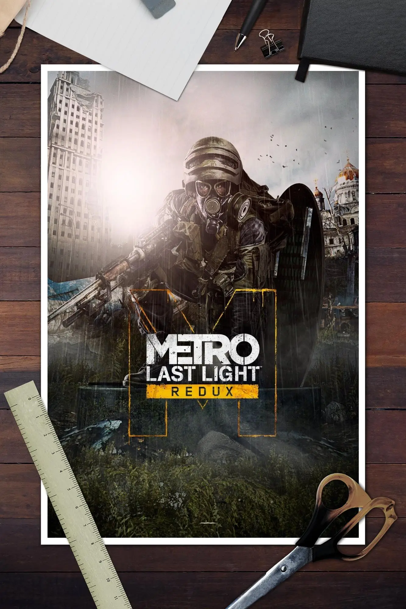 Metro 2033 Anime Video Game Canvas Art Poster and Wall Art Picture Print Modern Family bedroom Decor Posters