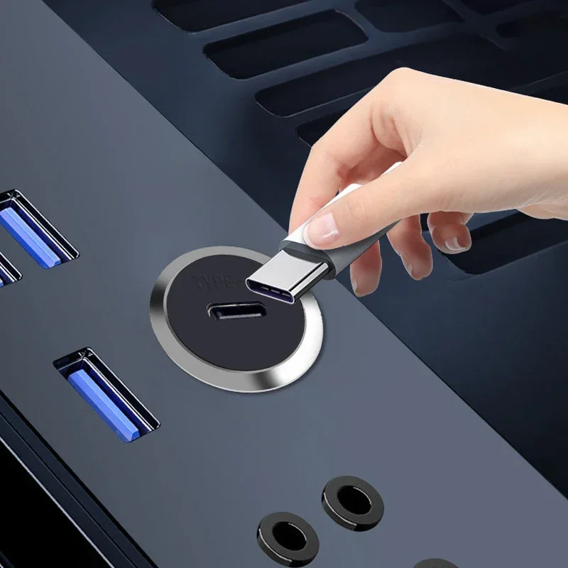 TYPE-C Rundmodul-Adapter, C-Port, USB-Buchse, doppelseitig, C-Typ, Datenübertragung, Docking, Lade, Netzwerk, Kabelanschluss