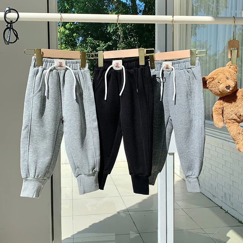 

Xty-New Bear Printed Elastic Waist Casual Pants Sweatpants Loose Autumn and Winter Men's and Women's Casual Sports Pants