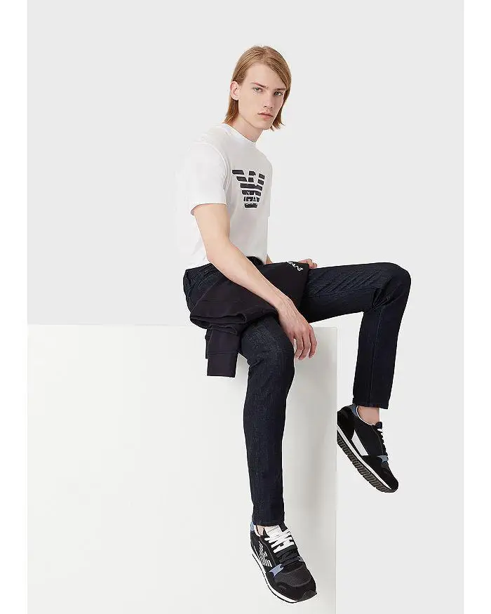 إمبوريو أرماني | تي شيرت برسومات شعار Pima Cotton الأساسية #2