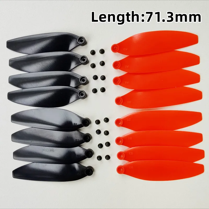 Length 71.3mm SG907 MAX Propellers RC Drone Qaucopter Spare Parts Blades Set Within Screws Props Replacement Accessories