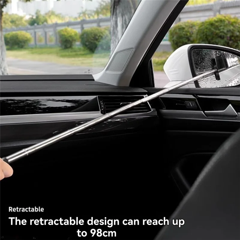 Hot Selling-Auto Glass Mist Cleaner Handle: 10PCS Telescopic Car Window Cleaning Brush For Rearview Mirrors,Auto Glass Mist Clea